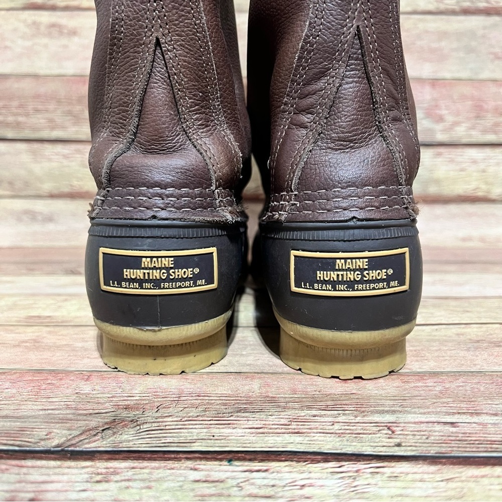 L.L. Bean 10” Brown Duck Boots - Picture 6 of 10